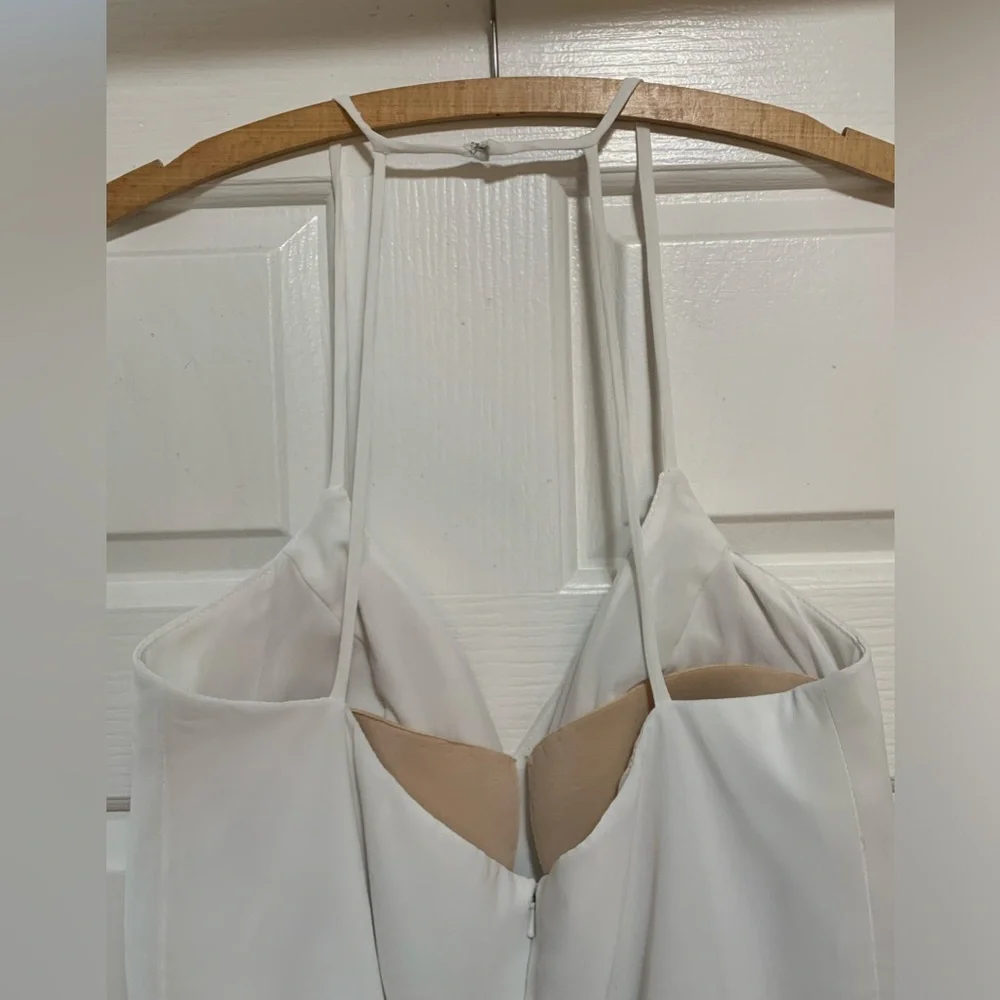 Hayley Paige Bridal Wedding Chiffon Jumpsuit Style 5710 Ivory - Picture 5 of 11